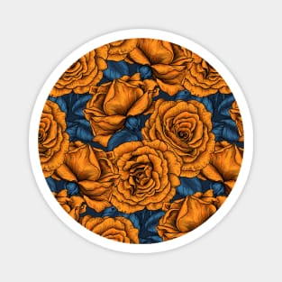 Orange roses Magnet